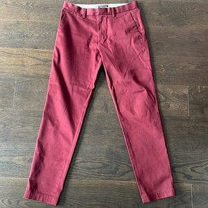 Mens Banana Republic Burgundy Pant